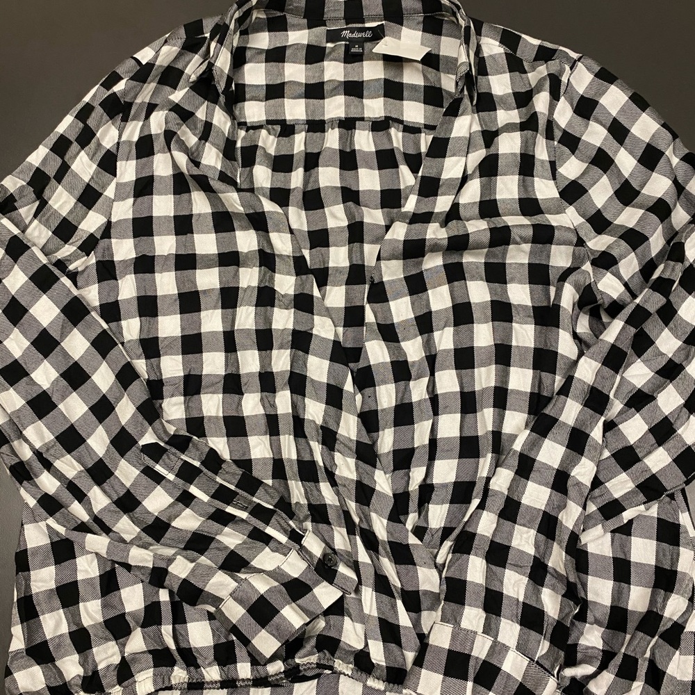 Madewell flannel blouse